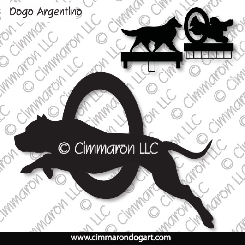 dogo003ls - Dogo Argentino Agility MACH Bars-Rosette Bars